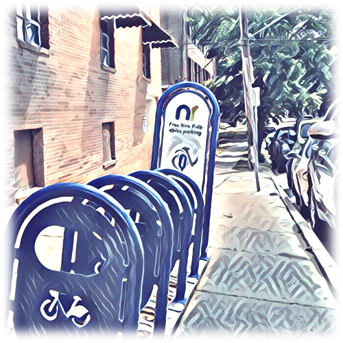 thumbnail of bike rack outside uptown office park